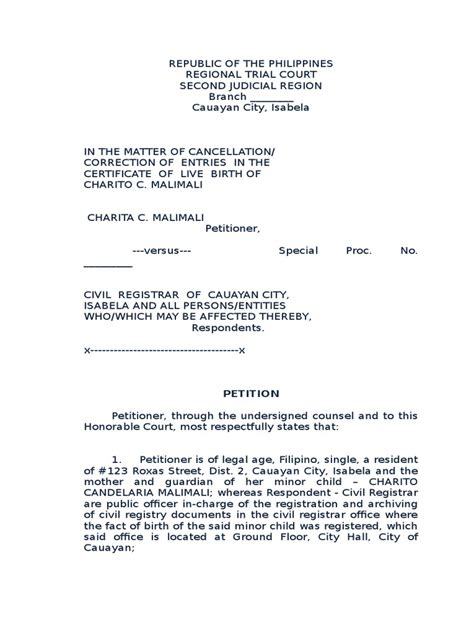 manila city hall requirements for correction of name|Filing a petition for a name change under Philippine law.